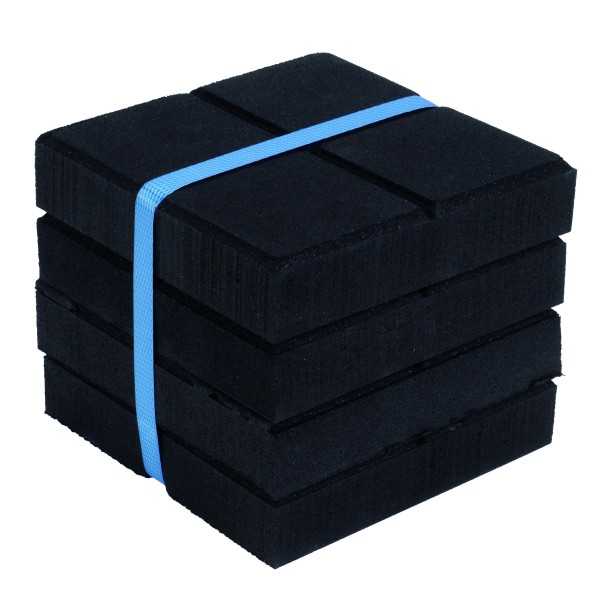 Support anti-vibrations recyclé 150x150x25 mm