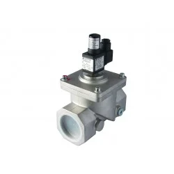 Electrovanne gaz à réarmement manuel NO Aluminium 2\' 600mBar