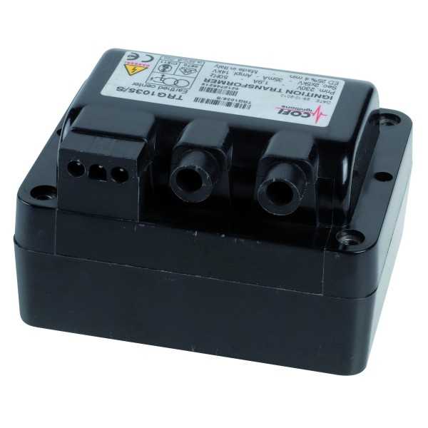 Transformateur d\'allumage fioul type TRG 1035