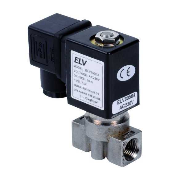 Electrovanne inox 1/4\' NF action directe