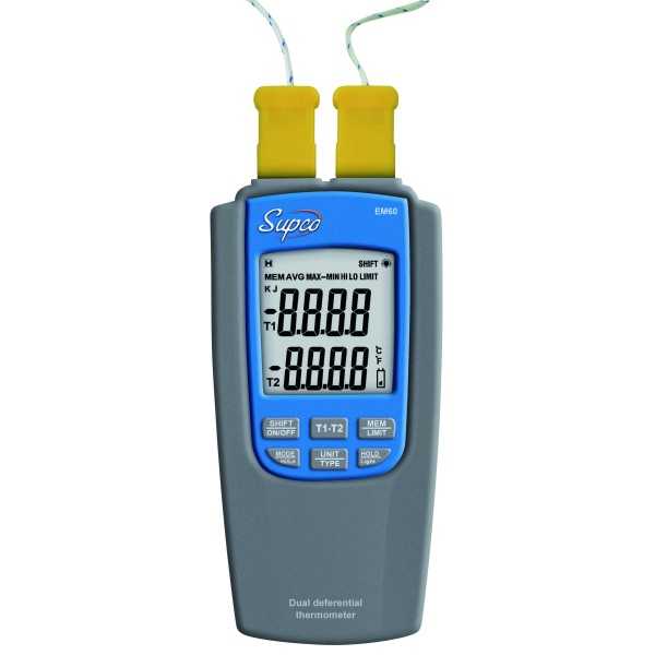 Thermomètre différentiel 2 voies