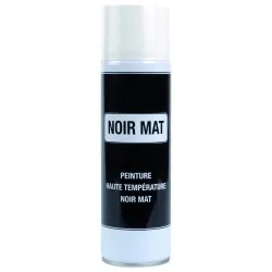 Bombe peinture noire mat 500° C