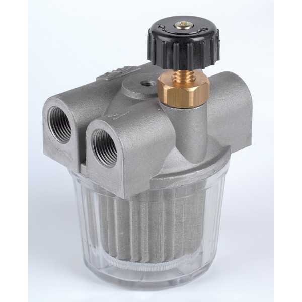 Filtre fioul 2 voies 100 Microns 3/8 Série 202