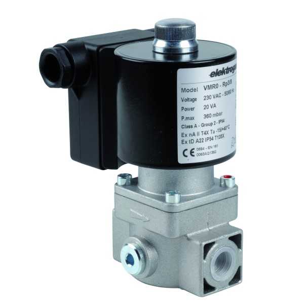 Electrovanne gaz automatique NF Aluminium 3/8\' 500mBar