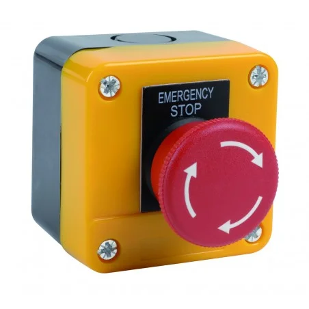 Bouton d\'arrêt d\'urgence coup de poing