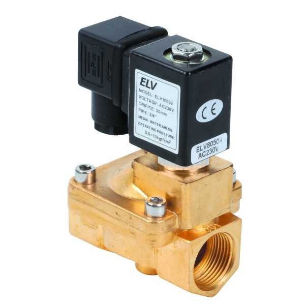 Electrovanne bronze 3/4\' NF action indirecte