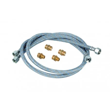 Lot de 2 flexibles avec 4 raccords