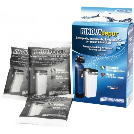 Détergent, désinfectant et redynamisant pour résines d\'adoucisseur d\'eau