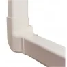 Angle vertical droit 80 mm blanc pur