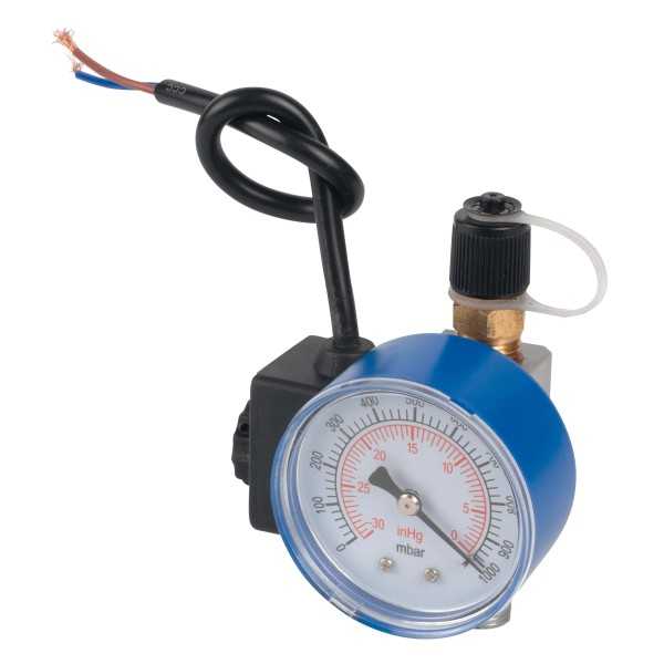 Electrovanne + mano pour pompe à vide