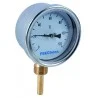 Thermomètre inox raccordement vertical D.80 de 0 à 120°C L.5 cm