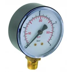 Manomètre ABS vertical D63 0/4bar G1/4'