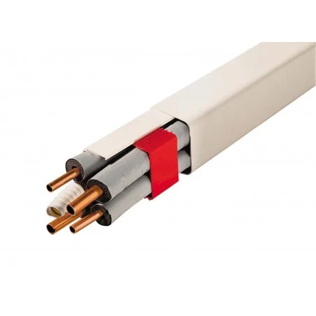 Goulottes 80 mm longueur 2m blanc pur