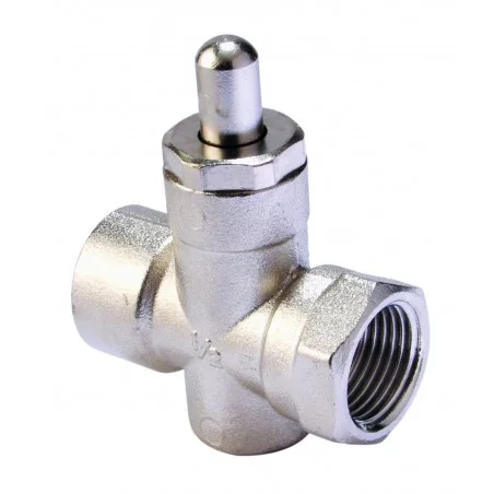 Robinet poussoir gaz 1/2G F/F