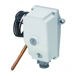 Aquastat capillaire de 70° à 110° avec régl.interne et réarm.manuel