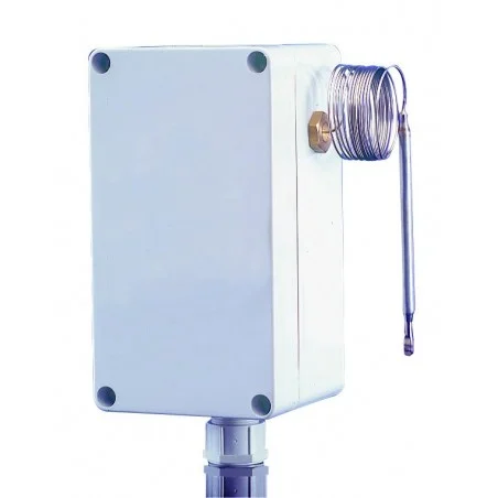 Aquastat étanche réglage interne 0/60°C capillaire 1000 mm