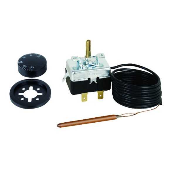 Aquastat de réglage de 0-90° capillaire L.1500 mm