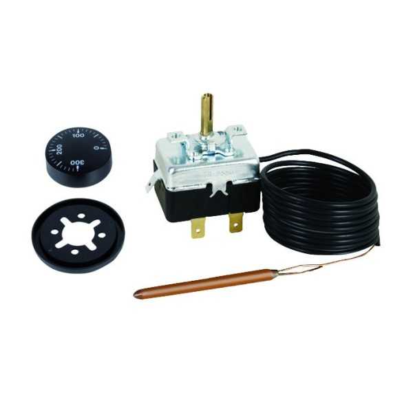 Aquastat de réglage de 0-300° capillaire L.1500 mm