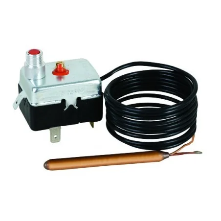 Aquastat de sécurité fixe 110°C avec réarmement manuel