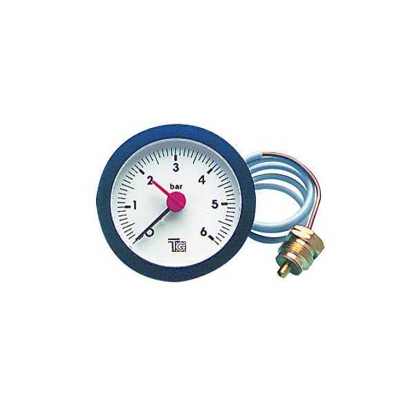 Manomètre rond avec capillaire