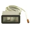 Thermomètre rectangulaire 64X31 de 0/120°C - L. 3000 mm