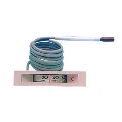 Thermomètre rectangulaire 68X14 de 0/120°C