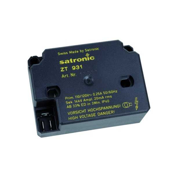 Transformateur d'allumage fioul type ZT 931 (Broche HT D.1mm)