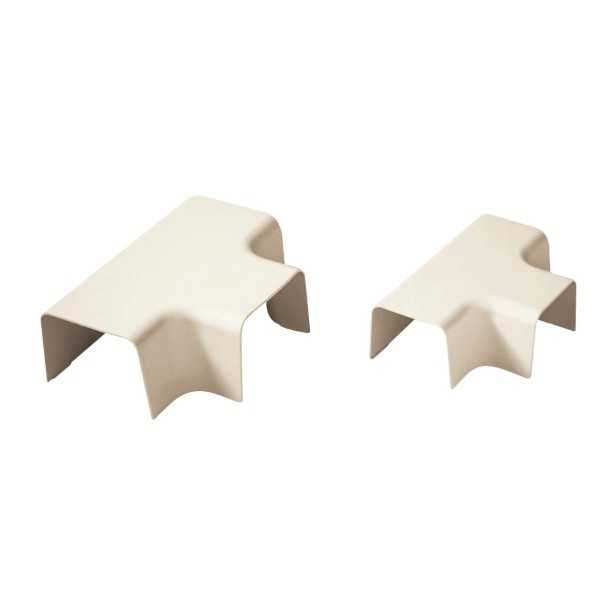 T de dérivation type 12 pour goulotte 110 mm blanc pur