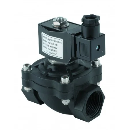 Electrovanne plastique 3/4' NF action directe