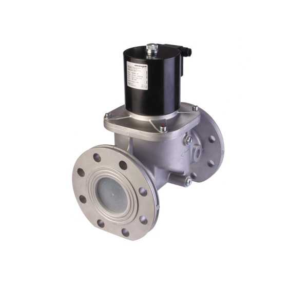 Electrovanne gaz automatique NF Aluminium brides DN150 360mBar