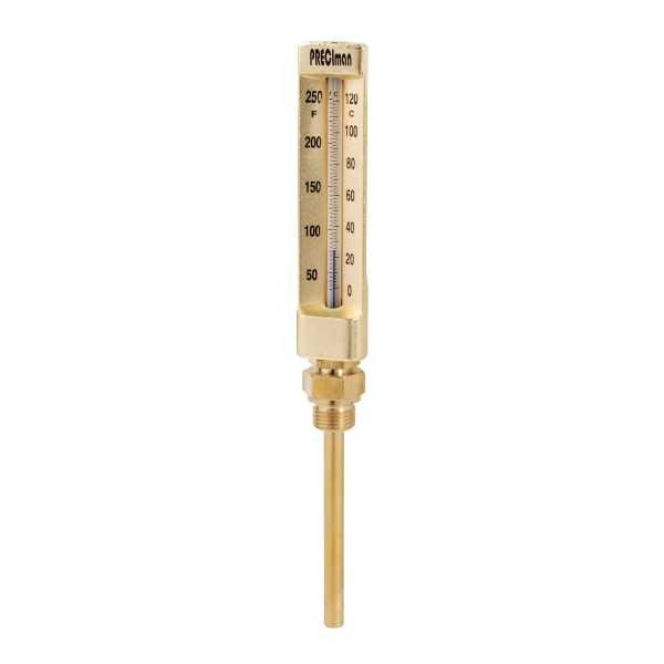 Thermomètres De Pose Pour Tuyau Chauffage - Lot De 4 - Bimétal 0-120°C - Montage à Clip - Pour Chaudière, Circuit Chauffage
