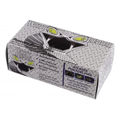 Boîte de 100 gants Blackmamba jetables latex L