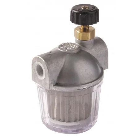 Filtre fioul avec robinet d\'arrêt 100 Microns 1/2 Série 202