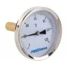 Thermomètre inox racc. axial D.100 de 0 à 60° C L.5cm+doigt de gant
