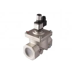 Electrovanne gaz à réarmement manuel NO Aluminium brides DN125 600mBar