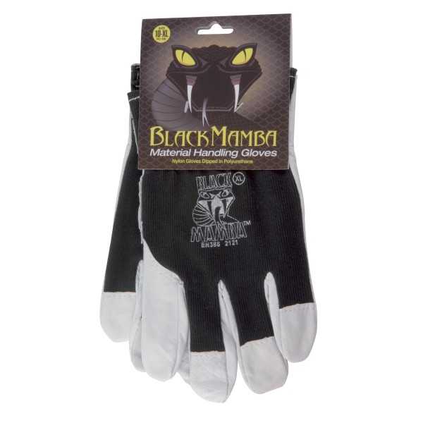 Paire gants cuir/coton L