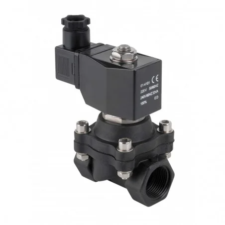 Electrovanne plastique 3/4'' NO action directe