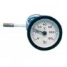 Thermomètre rond D.57 de 0/120°C Capillaire : 1000 mm