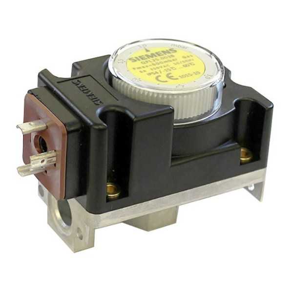 Pressostat gaz QPL25.050 Siemens 5/50 mbars