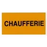 Etiquette CHAUFFERIE