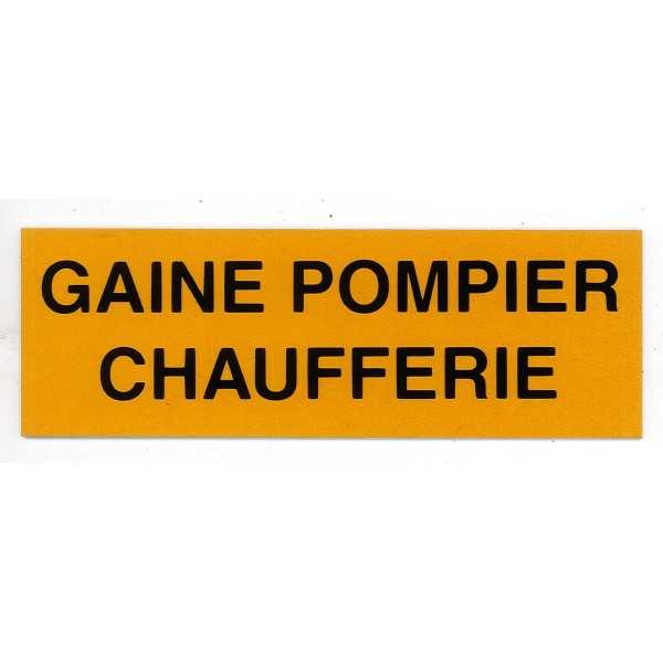 Etiqueta del bombero de la caldera de la vaina de bomberos