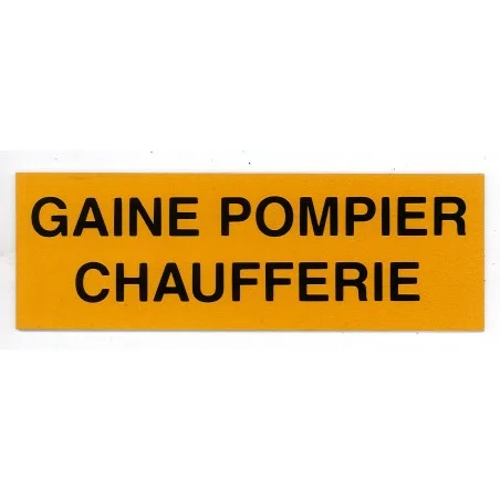 Etiquette GAINE POMPIER CHAUFFERIE