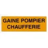 Etiquette GAINE POMPIER CHAUFFERIE