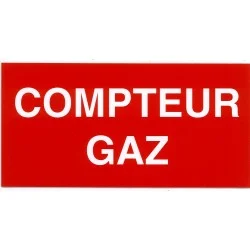 Etiquette COMPTEUR GAZ