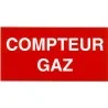 Etiquette COMPTEUR GAZ