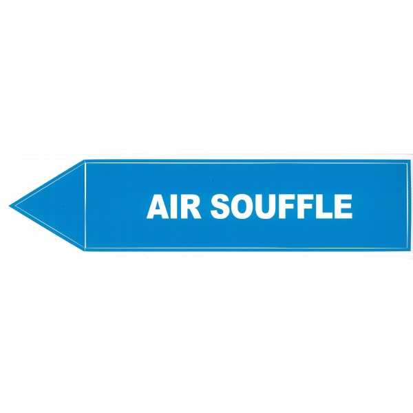 Etiqueta de golpes de aire