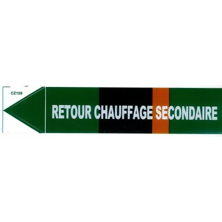 Etiqueta de la calefacción secundaria