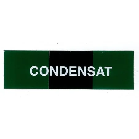 Etiqueta de condensado