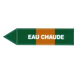 Etiqueta de agua caliente