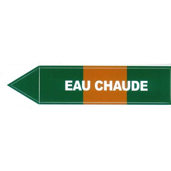 Etiqueta de agua caliente